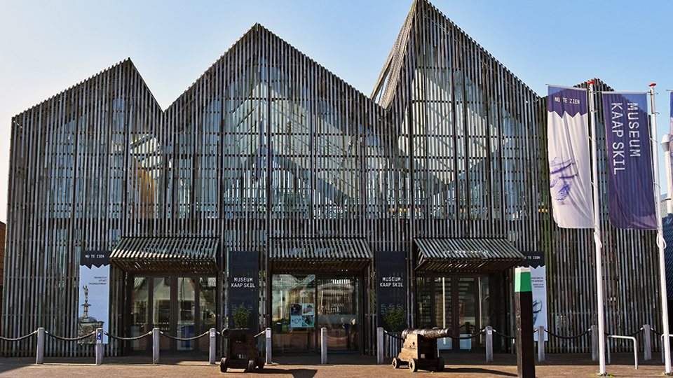 Eingangsgebäude des Museums Kaap Skil in Oudeschild