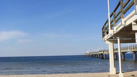 Die historische Seebrücke von Ahlbeck auf Usedom